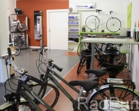Verkaufsraum mit Fahrräder